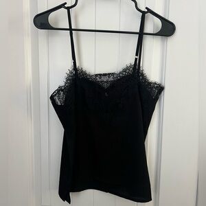 Lulu's Black Lace Cami Top
